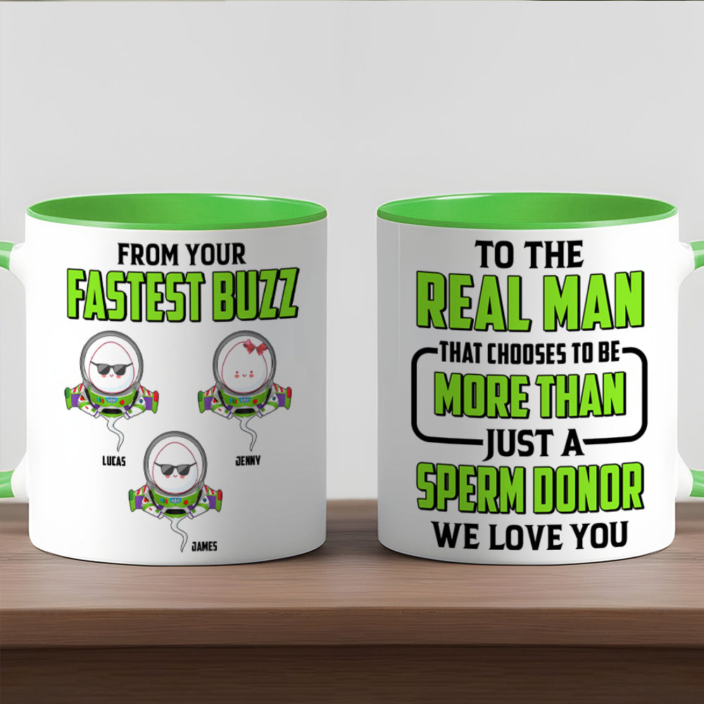 Funny Sperm Dad Accent Mug - Personalized Gifts For Dad 02PJTN190525