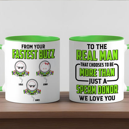 Funny Sperm Dad Accent Mug - Personalized Gifts For Dad 02PJTN190525