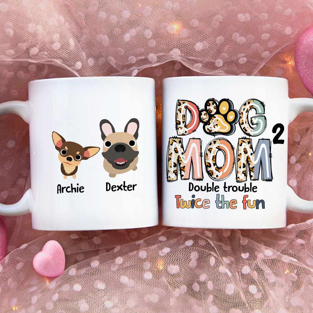 Personalized Gifts For Dog Mom Coffee Mug 01QHDT230324 Mother's Day