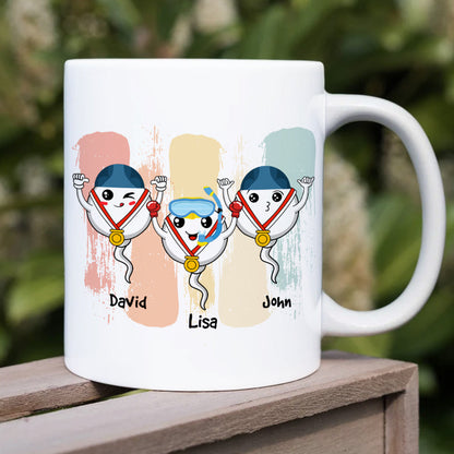 Dad, Always Remember, Gift For Dad, Personalized Mug, Funny Sperm Mug, Father's Day Gift