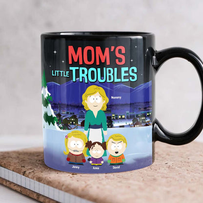 Personalized Gifts For Mom Coffee Mug 01tgtn030425hg Mom's Little Troubles