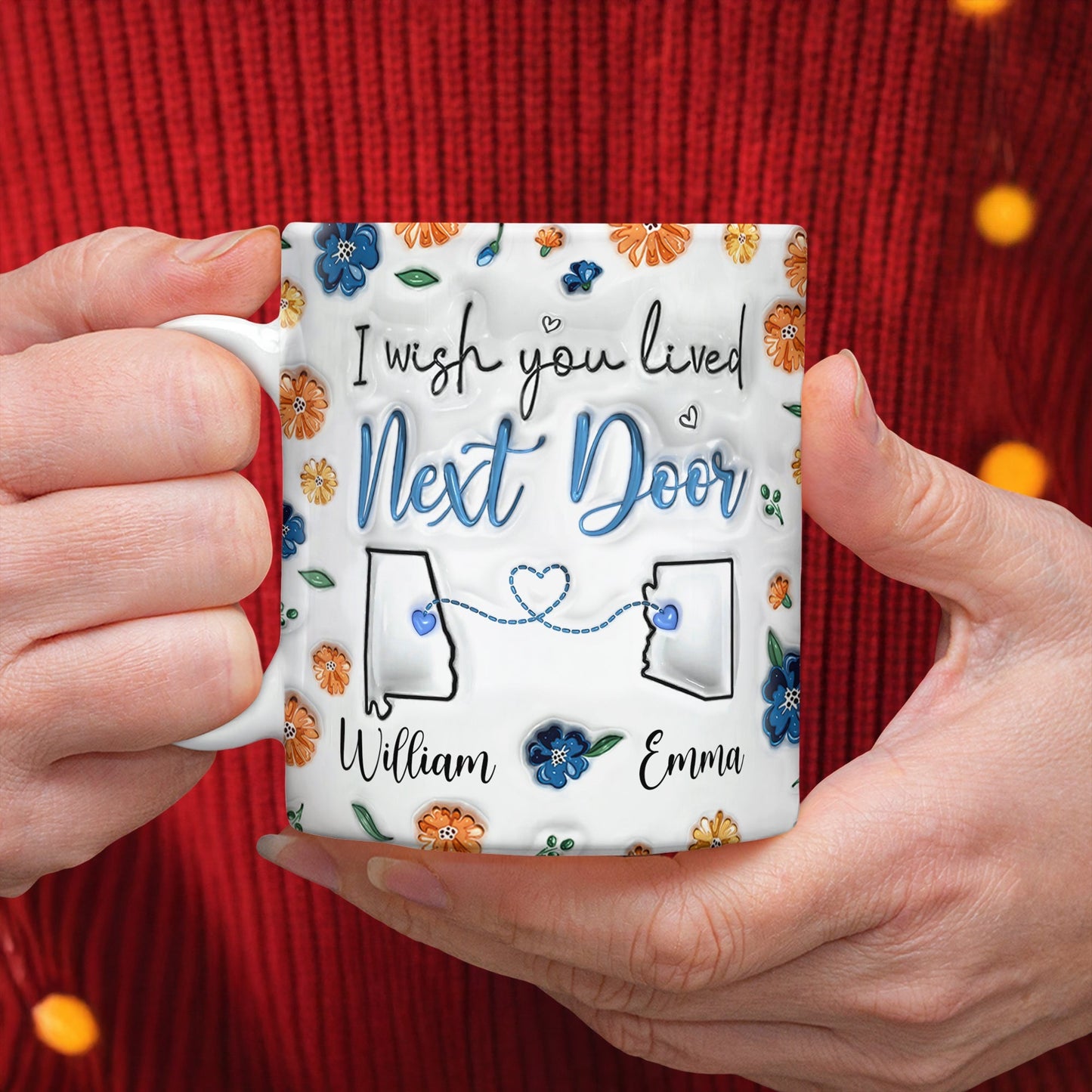 Distance Means So Little When Someone Means So Much - Personalized 3D Mug LM32 895003