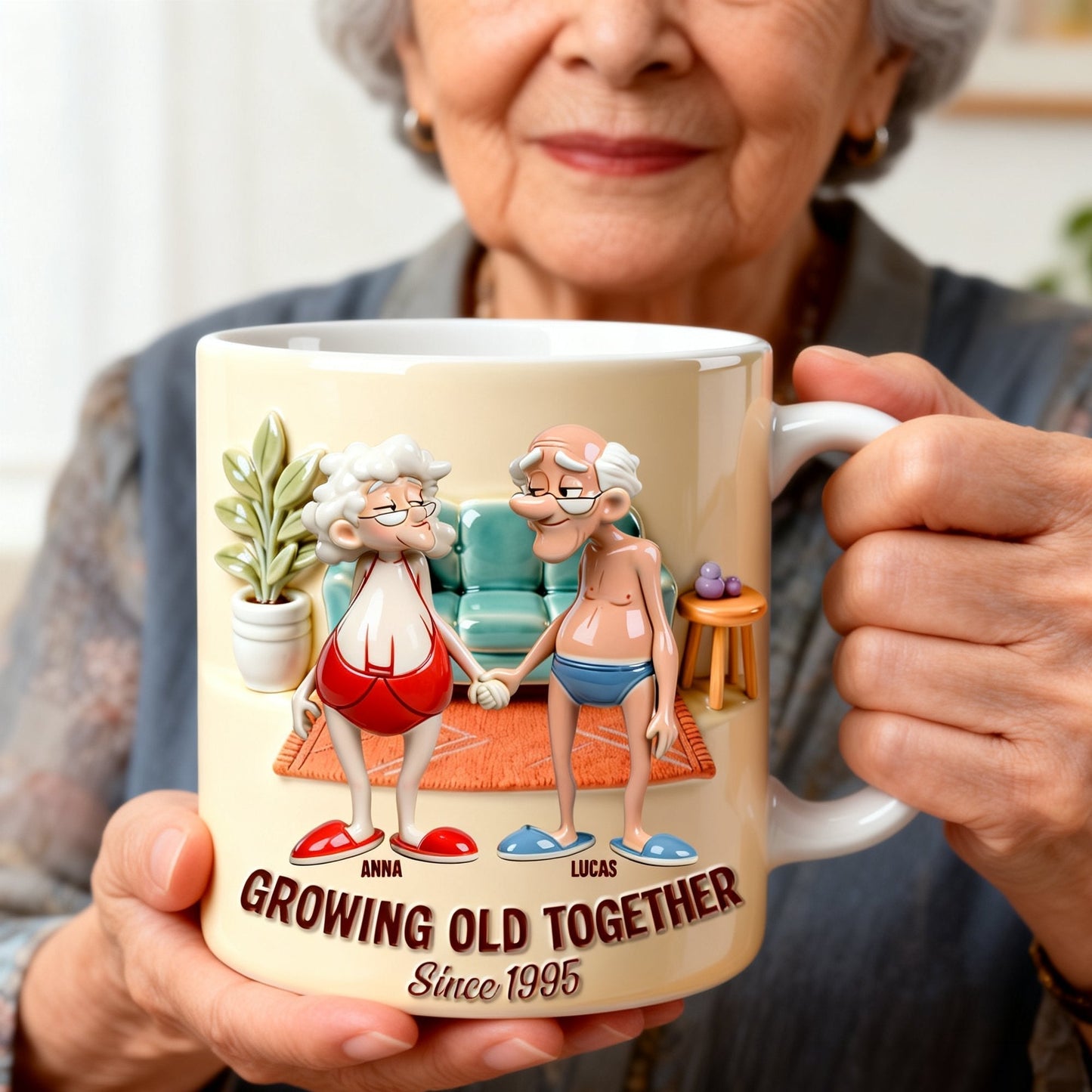 Growing Old Together Coffee Mug - Personalized Gifts For Couple 04natn171225