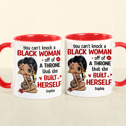 Can't Knock A Black Woman Off Personalized Coffee Mug 03HTTN270723HH-01