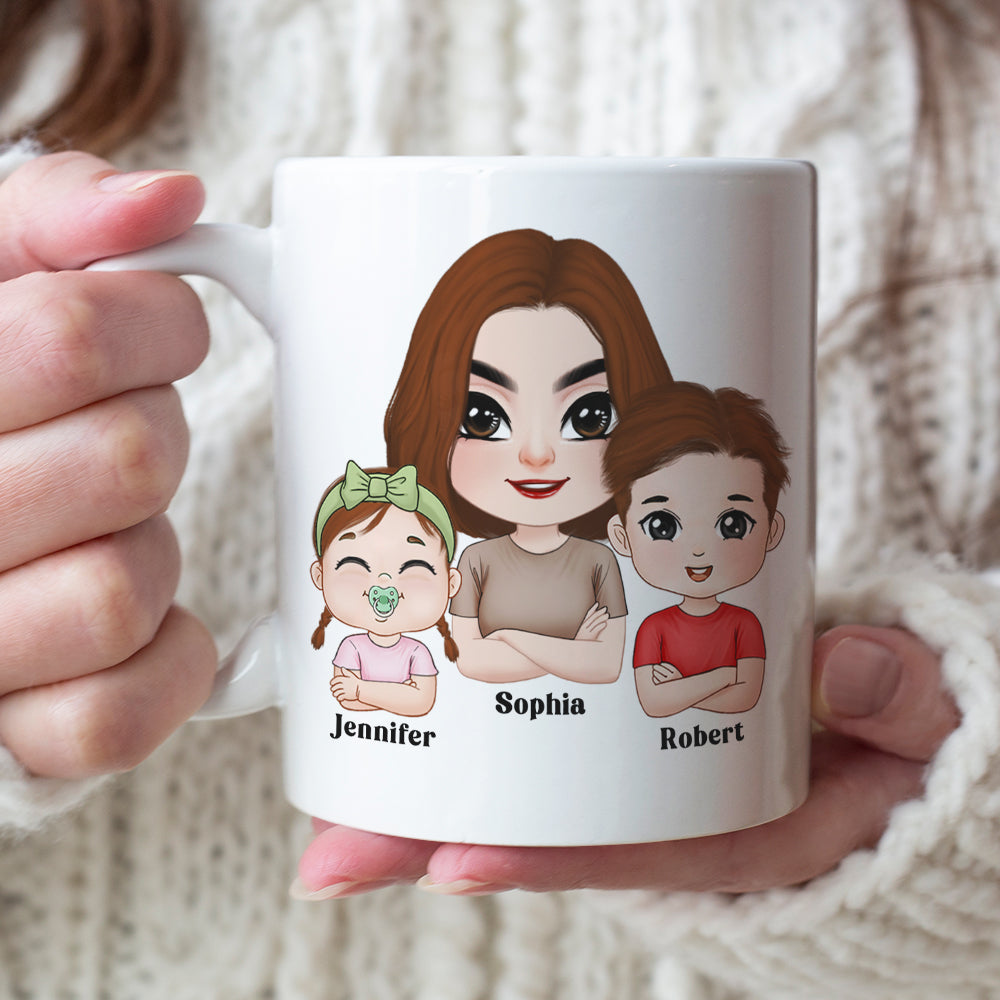 At Least You Don't Have Ugly Children, Personalized Coffee Mug, Mom and Her Beautiful Kids Mug, Mother's Day Gift, Birthday Gift For Mom
