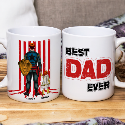 Personalized Gifts For Dad Coffee Mug Super Dad 02TOPU120425HG
