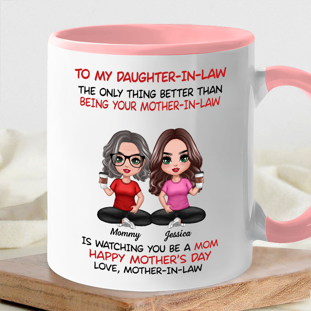 To My Daughter-In-Law Happy Mother's Day Personalized Mug, Custom Keychain, Plaque & More, Heartfelt Gift from Mother-in-Law