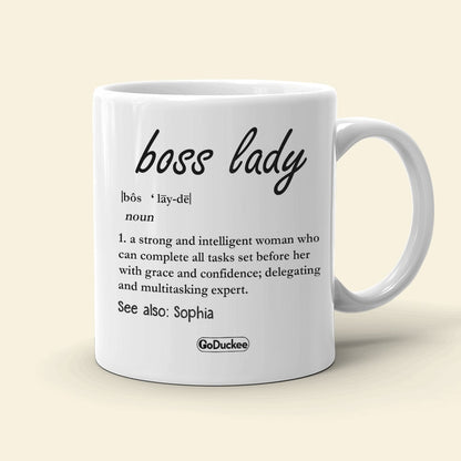 Boss Lady Definition Personalized Mug Gift For Her