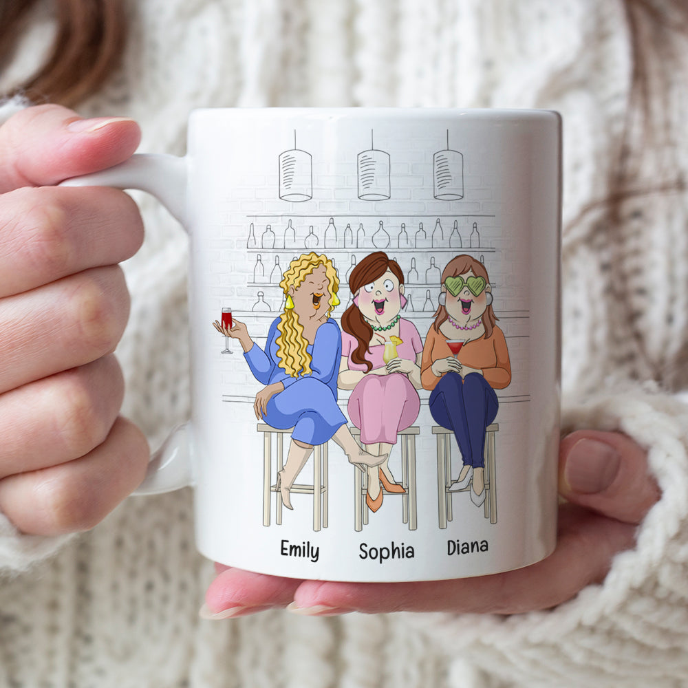 You And I Are Not Just Colleagues, Best Friend Bar Girl Chilling White Mug