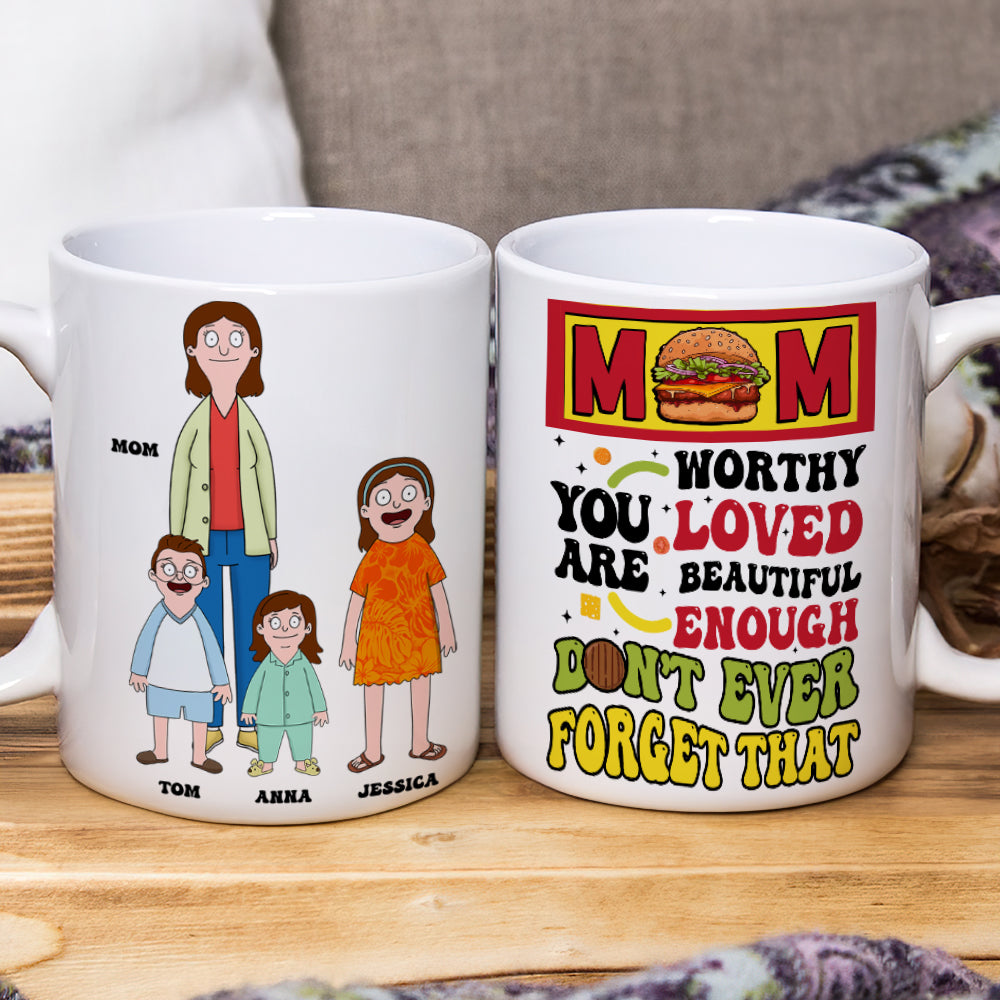 Personalized Gifts For Mom Coffee Mug Don't Ever Forget 03TODT100325HG