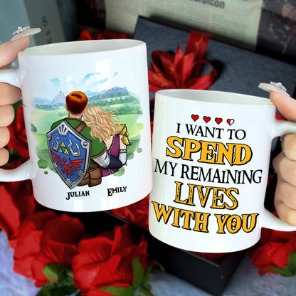 I Want To Spend My Remaining Lives With You, Personalized Mug 05NAHN200623HH