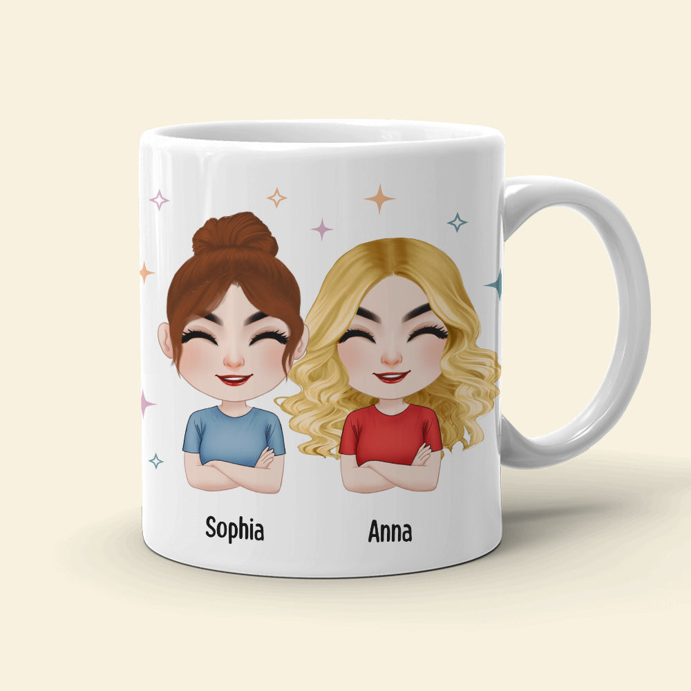 Only Besties Send Each Other Ugly Selfies - Personalized Friends Mug - Gift For Friends