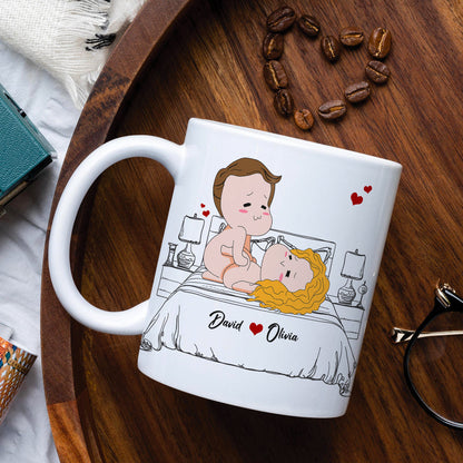 Personalized Naughty Couple Mug, You're The Best Thing That's Ever Happened To My P