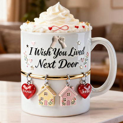 Bestie Long Distance Coffee Mug - Personalized Gift For Besties 07NALU291225