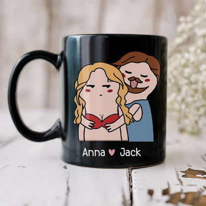 My Boobs Would Be So Lonely Black Mug - 05nttn200323tm