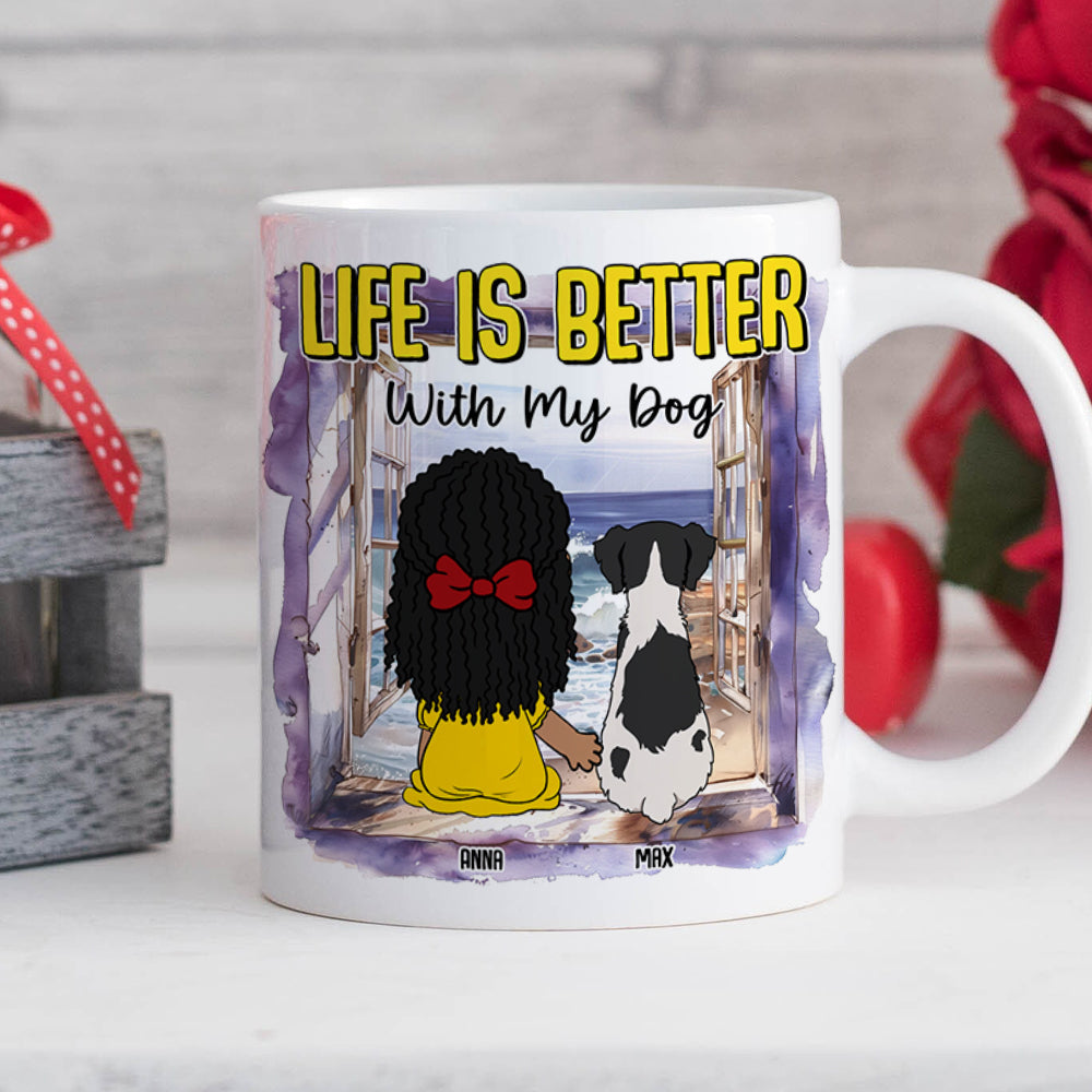 Personalized Gifts For Dog Lovers Coffee Mug 02katn170225hg Life Is Better With My Dogs