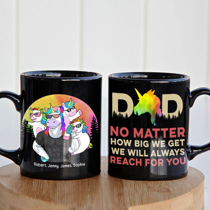 Dad No Matter 04DNPO060623 Personalized Family Coffee Black Mug