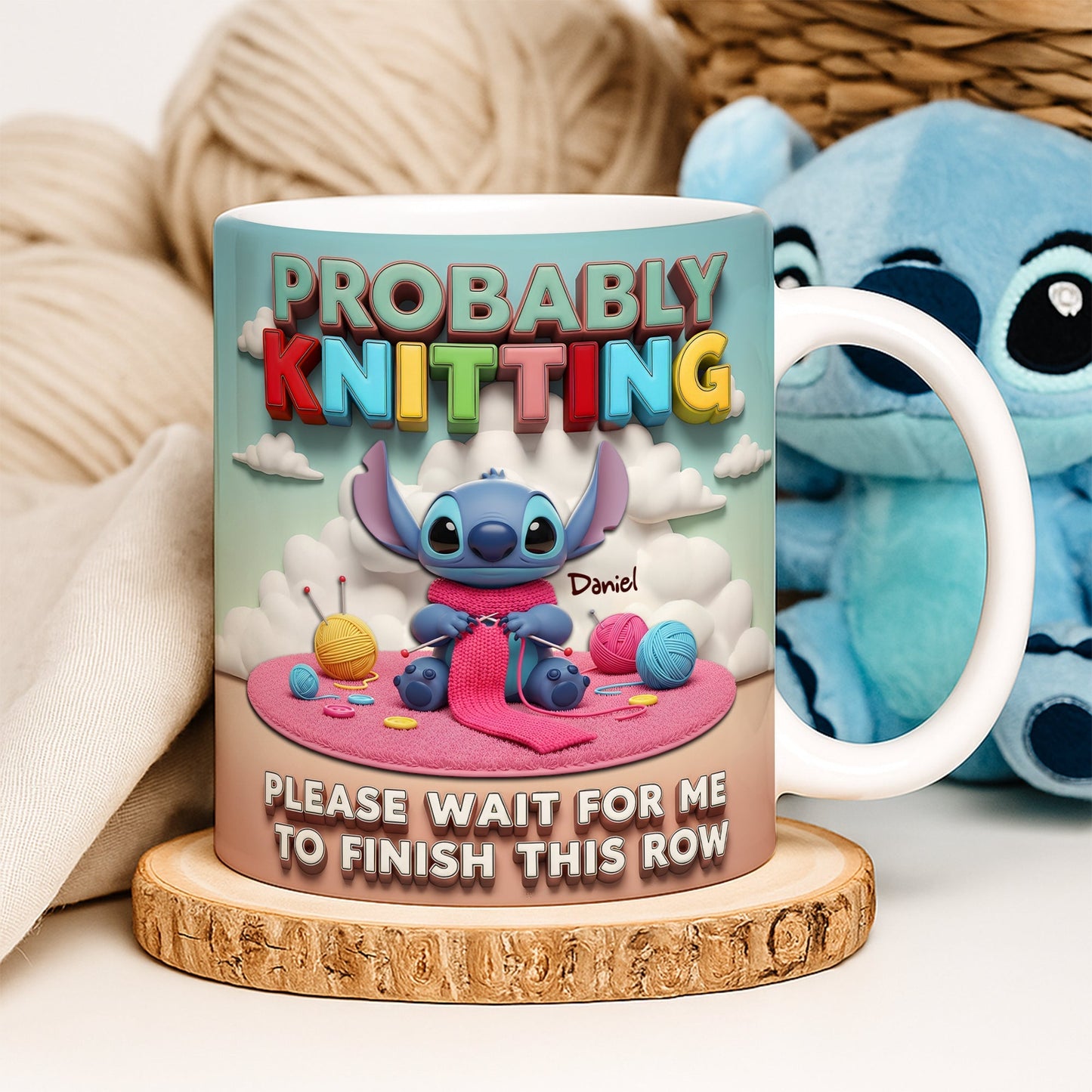 Tropical Alien Knitting Coffee Mug- Personalized Gifts For Knitting Lovers 01TOLU160625