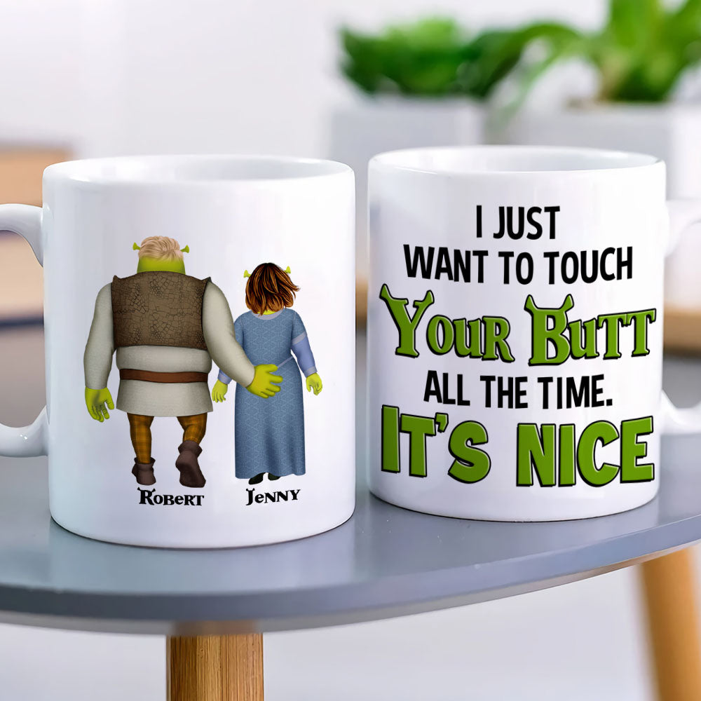 Couple I Just Want To Touch Your Butt All The Time 04napo120623hh Personalized Coffee Mug