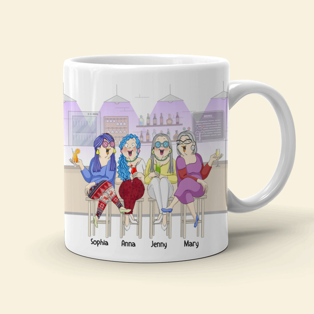 Our Sisterhood Is A True Blessing To Me Personalized Old Friends Mug, Gift For Friends