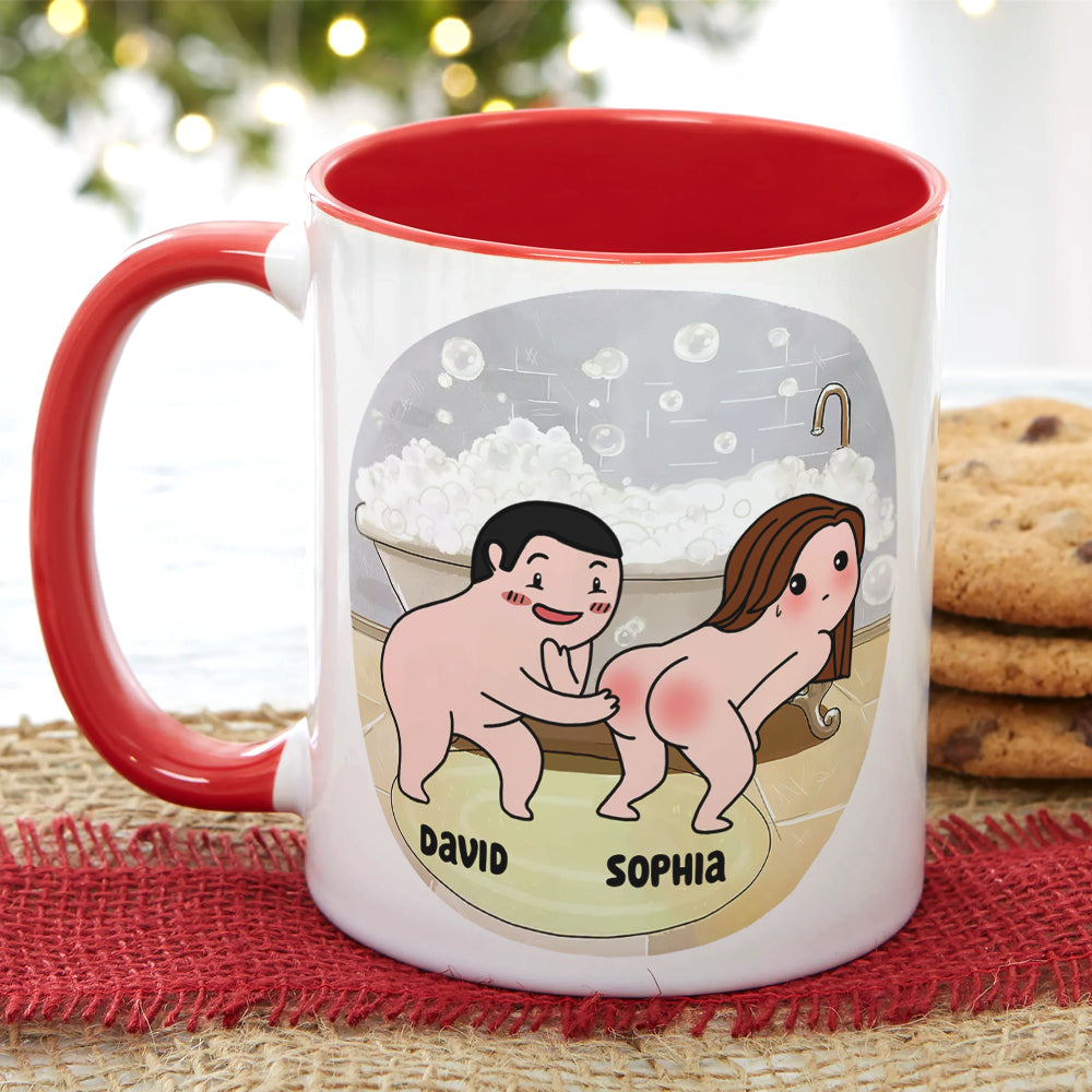 Love You And Your Tooty Booty-Gift For Couple-Personalized Coffee Mug-Funny Couple