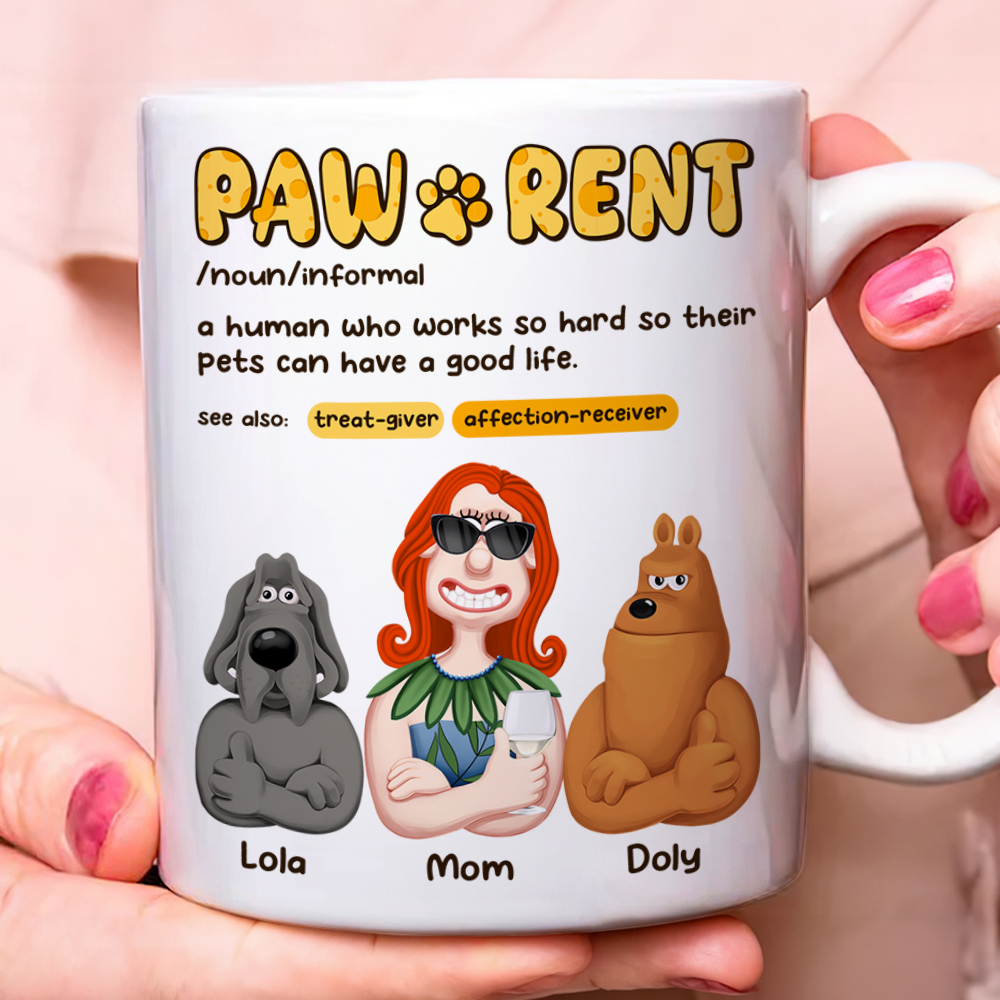 Personalized Gifts For Pet Lovers Coffee Mug Pawrent 07topu070325pa
