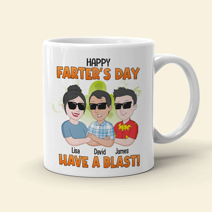 Dad Farter's Day White Mug 01dntn310523hh