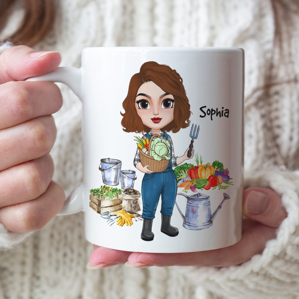 Vegan Definition Personalized Gardening Mug, Gift For Gardening Lovers