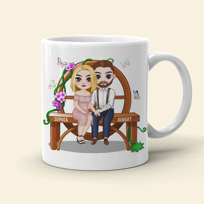 Couple Wedding Anniversary, Couple Happy Day White Mug