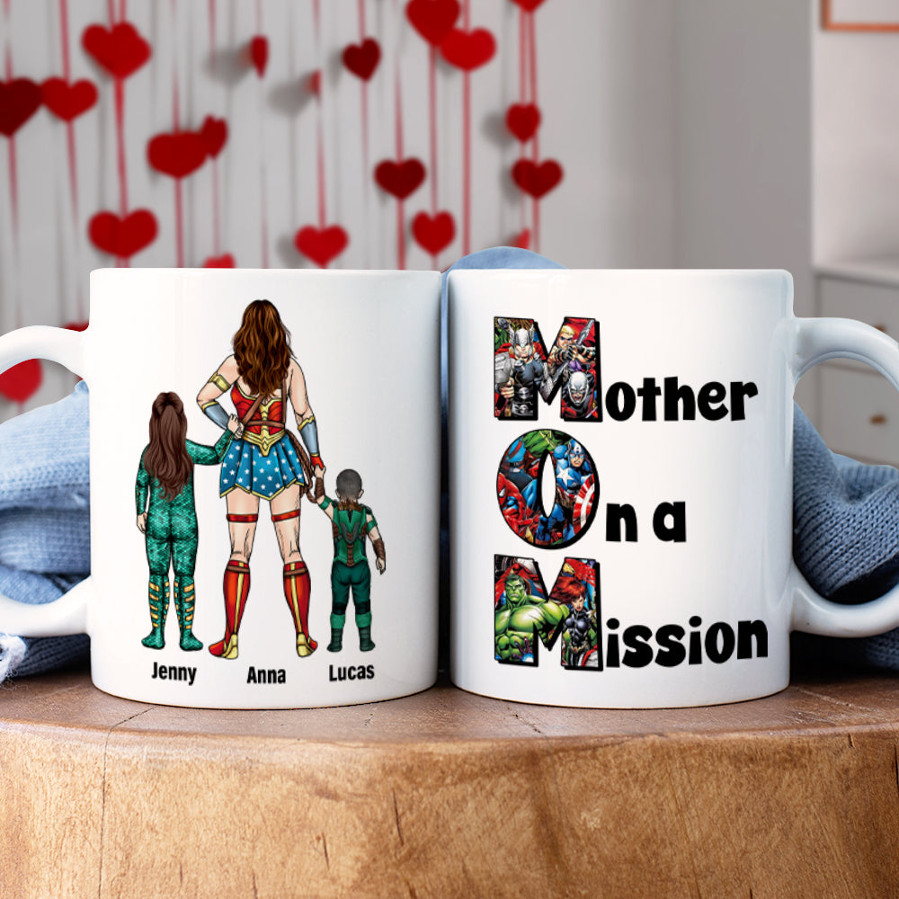 Personalized Gifts For Mom Coffee Mug 05totn070325pa Mother On A Mission