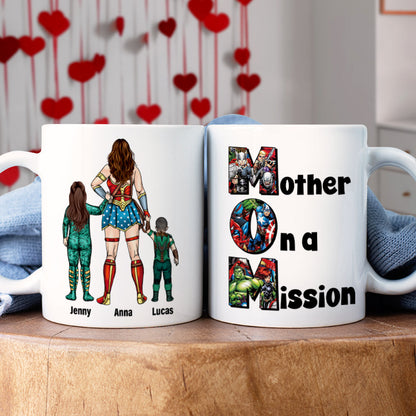 Personalized Gifts For Mom Coffee Mug 05totn070325pa Mother On A Mission