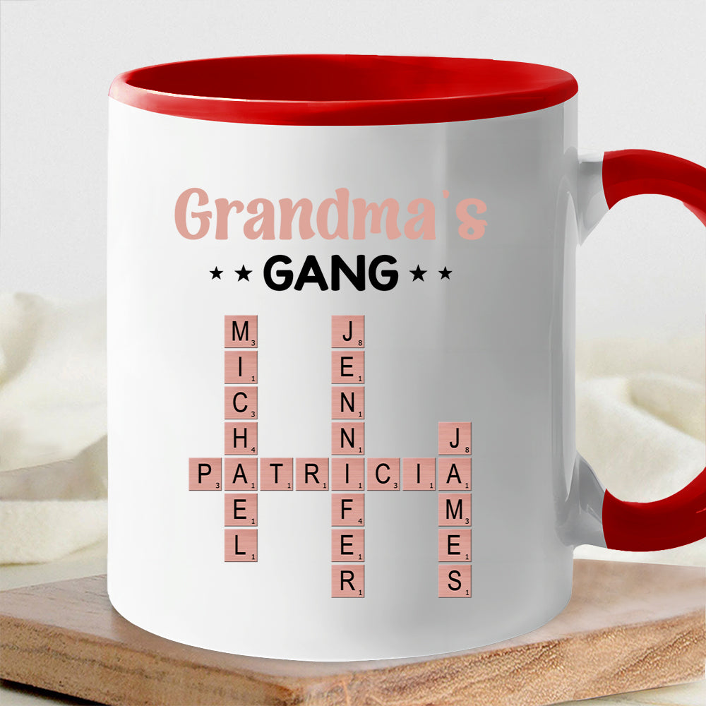 Personalized Ceramic Mug for Grandma Custom Design Featuring Her Grandkids' Names Great Gift for Mother's Day