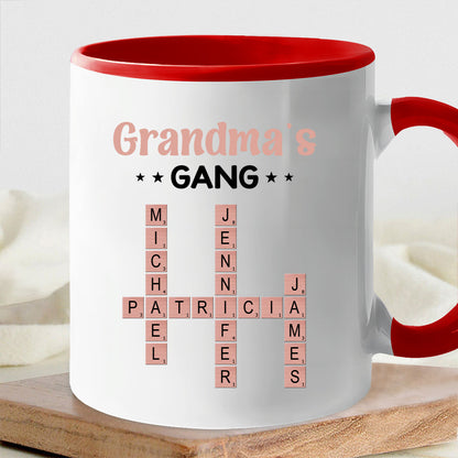 Personalized Ceramic Mug for Grandma Custom Design Featuring Her Grandkids' Names Great Gift for Mother's Day
