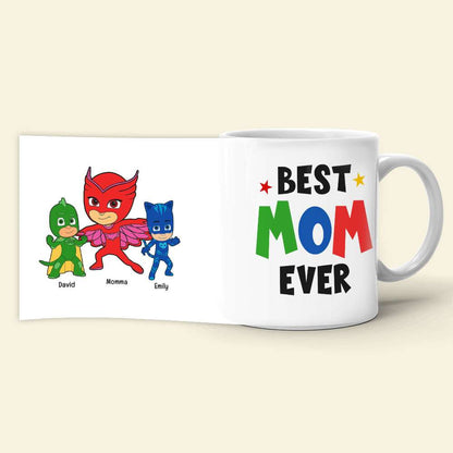 Mom and Kids Personalized Coffee Mug Mother's Day Gift DR-WHM-01QHQN300323