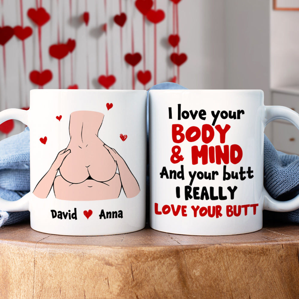 Personalized Gifts For Couple Coffee Mug I Love Your Body And Mind