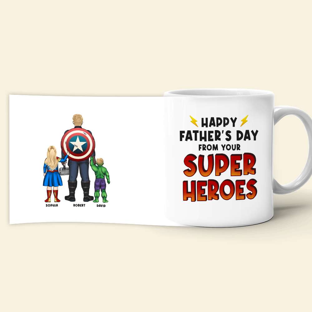 Dad Happy Father's Day, Personalized Coffee Mug, Best Dad Ever Mug, Gift For Dad 09acqn220523tm