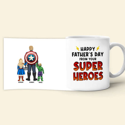 Dad Happy Father's Day, Personalized Coffee Mug, Best Dad Ever Mug, Gift For Dad 09acqn220523tm