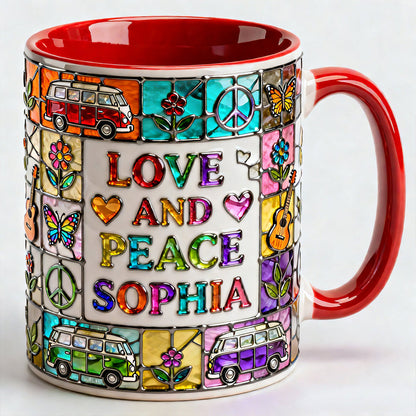 Hippie Bohemian Coffee Accent Mug - Personalized Gifts 02hydt200126