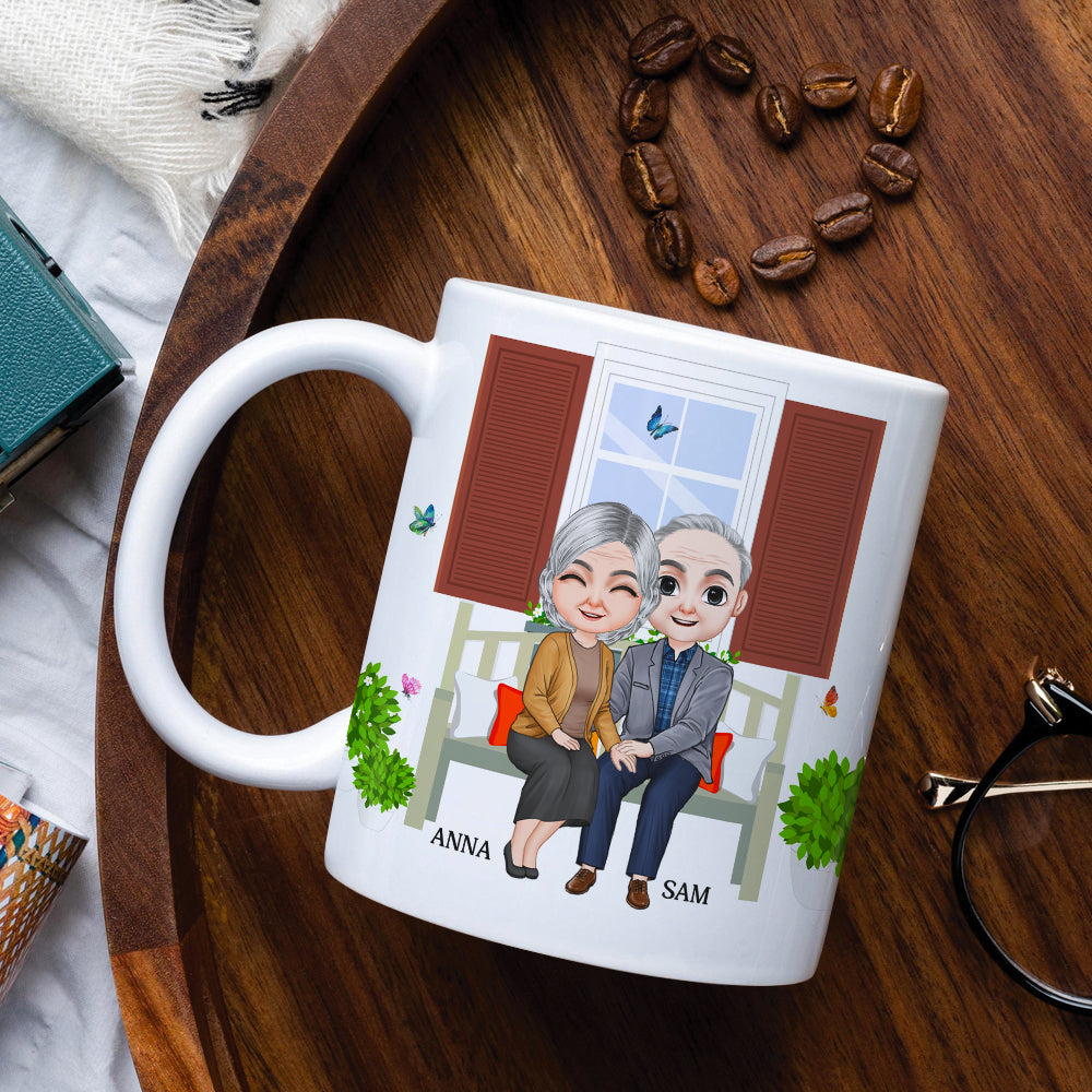 I Want To Hold Your Hand At 80, Personalized Couple Mug