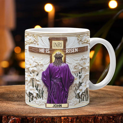 Personalized Gifts For Christian Coffee Mug, He Is Risen 01TGMH190225