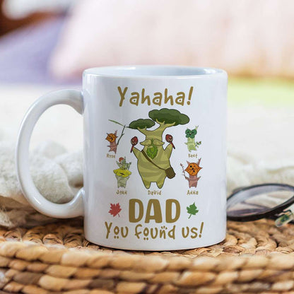 Legend Of Dad 02NAQN010623 Personalized Family Tumbler White Mug