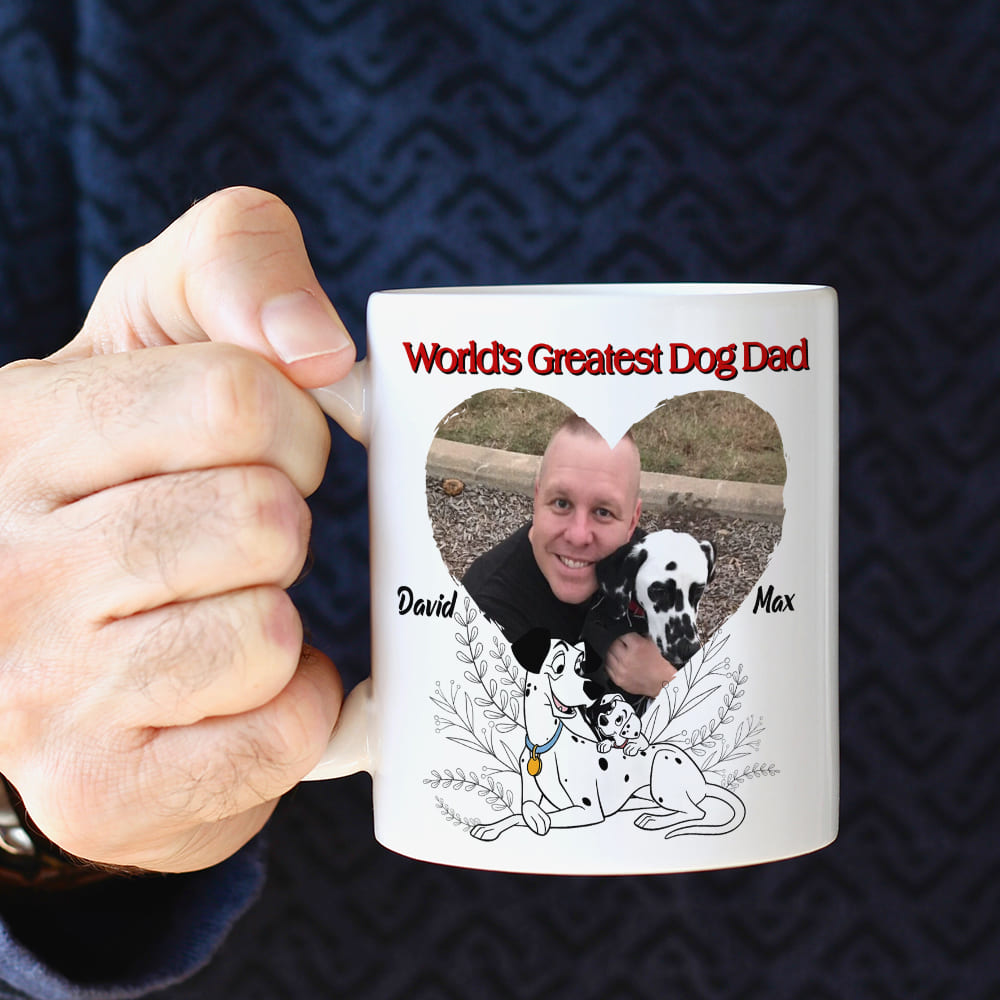 World's Greatest Dog Dad, Personalized Dog Dad Mug, Dog Lover Mug Gift, 02OHPO201223