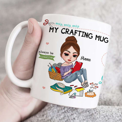 Life Is Better In The Crafting Room Personalized Craft Mug