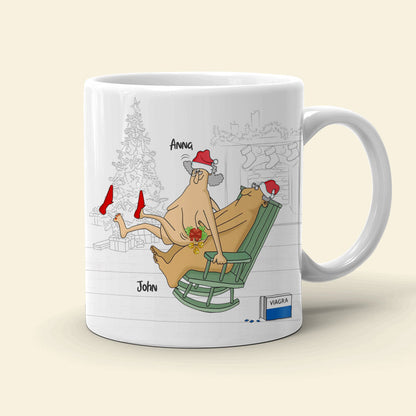 We're Really Rocking This Marriage Shit Personalized Funny Old Couple Mug, Gift For Couple