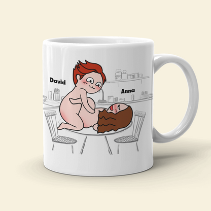 Couple Make Love, Personalized Couple Mug - Gift For Couple