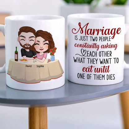 Marriage Is Just Two People, Personalized Tumbler, Gift For Couple
