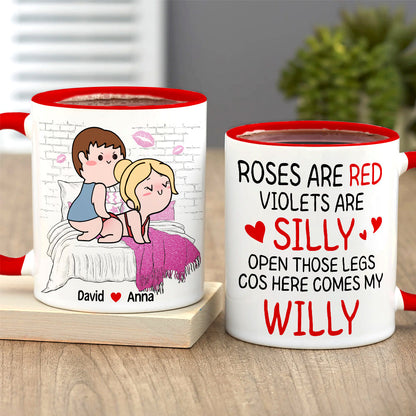 Personalized Gifts For Girlfriend Coffee Mug Here Comes My Willy