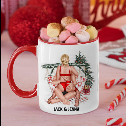All I Want Is To Fall Asleep With You Every Night, Personalized Accent Mug, Christmas Gift For Couple