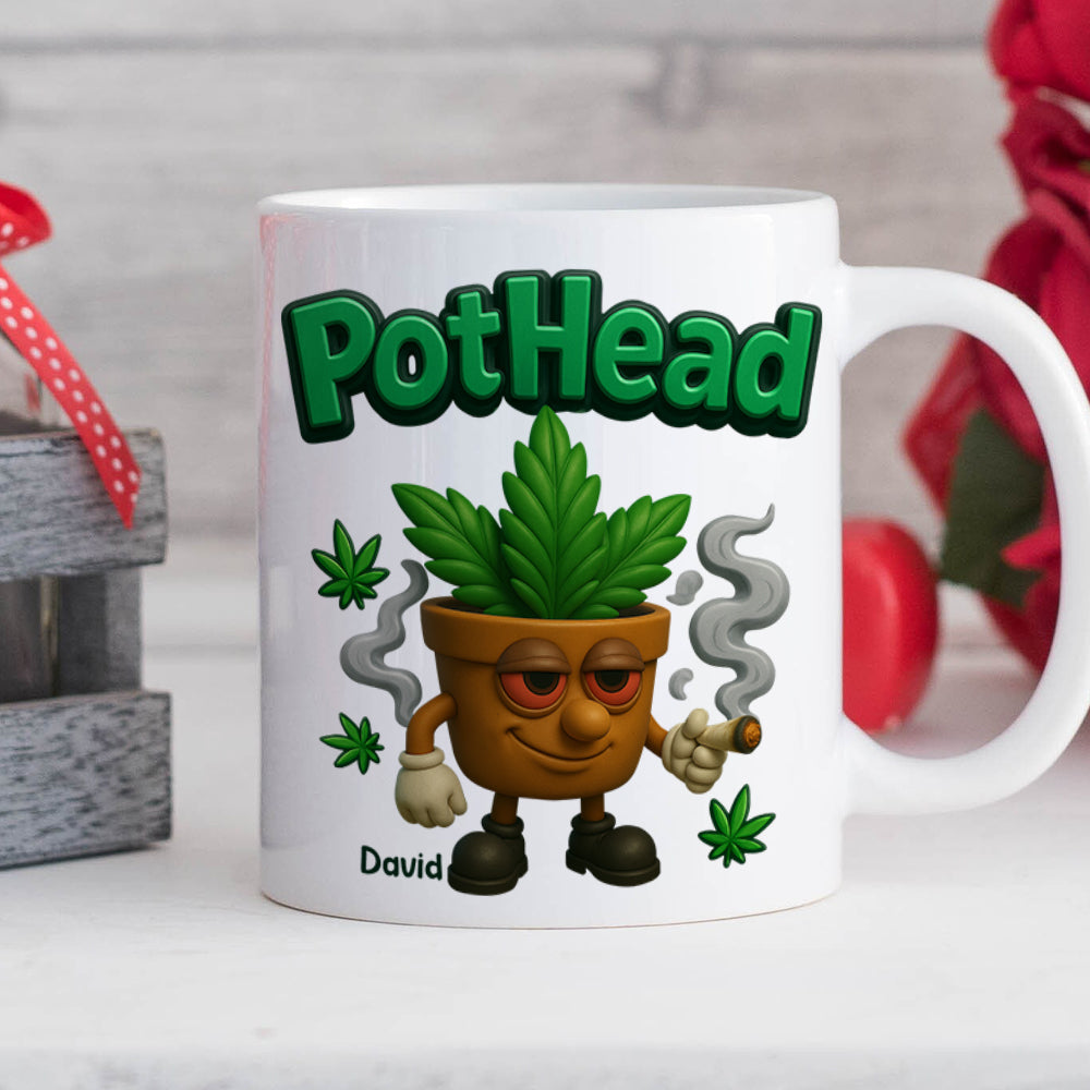 Pothead Mug Personalized Gifts for Smokers 01TOTN230525