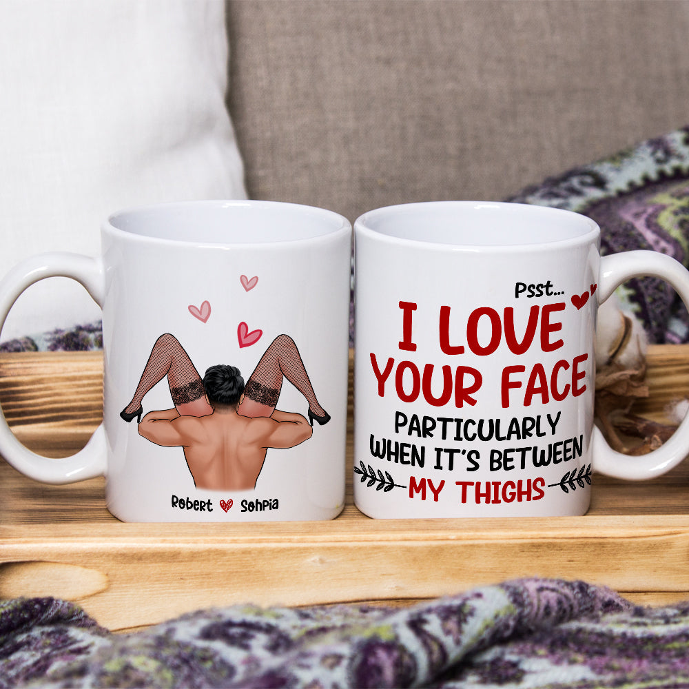 Romantic Couple, I Love Your Face, Personalized Coffee Mug, Gifts For Couple